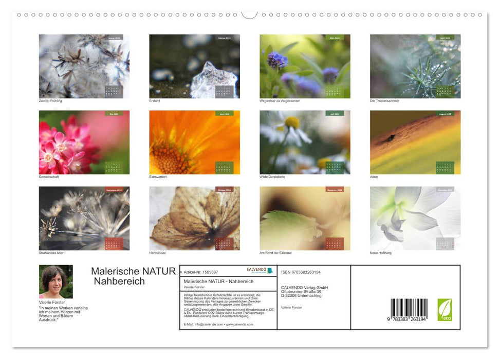 Maleriesche NATUR - Nahbereich (CALVENDO Premium Wandkalender 2024)
