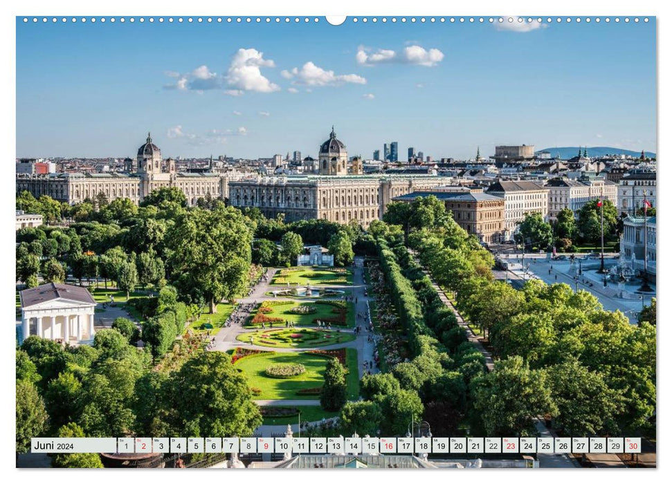 Wien und Graz. Österreichs Perlen (CALVENDO Premium Wandkalender 2024)