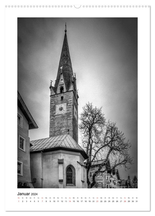 Kitzbühel Monochrom (CALVENDO Wandkalender 2024)