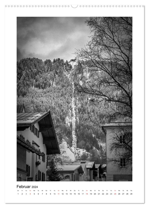 Kitzbühel Monochrom (CALVENDO Wandkalender 2024)