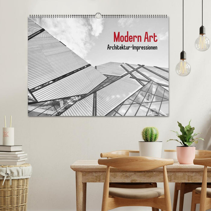 Modern Art. Architektur-Impressionen (CALVENDO Wandkalender 2024)