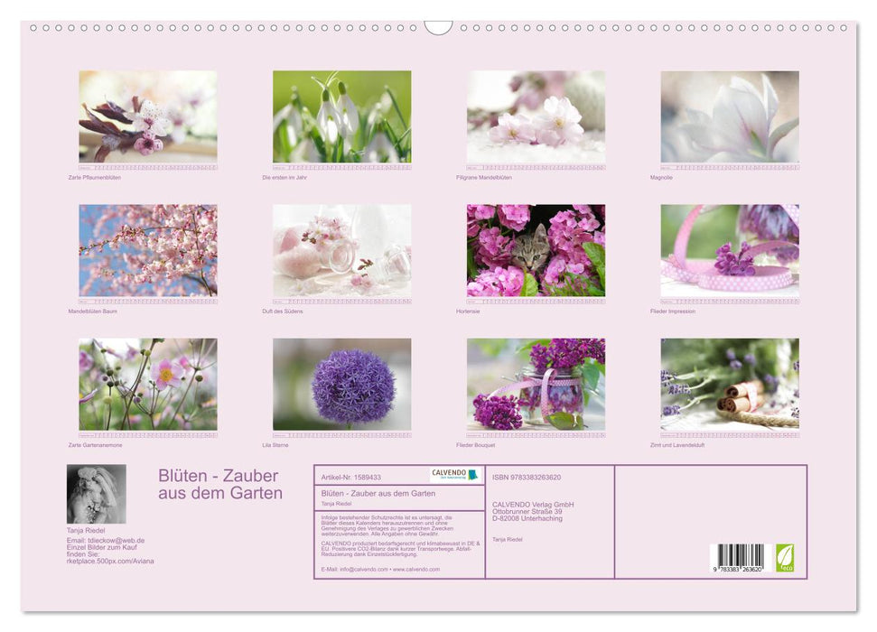 Blüten - Zauber aus dem Garten (CALVENDO Wandkalender 2024)