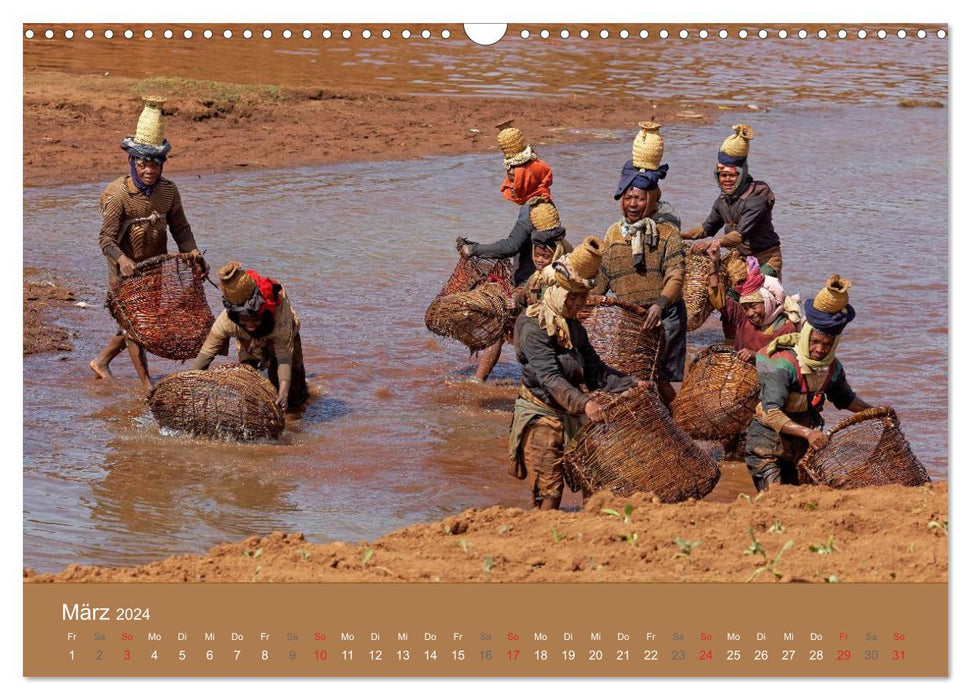 Alltag in Madagaskar (CALVENDO Wandkalender 2024)