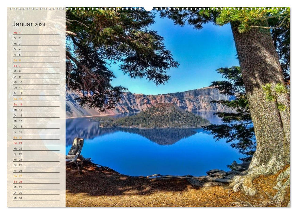 Nationalparks in den USA - wunderschön und einmalig (CALVENDO Premium Wandkalender 2024)