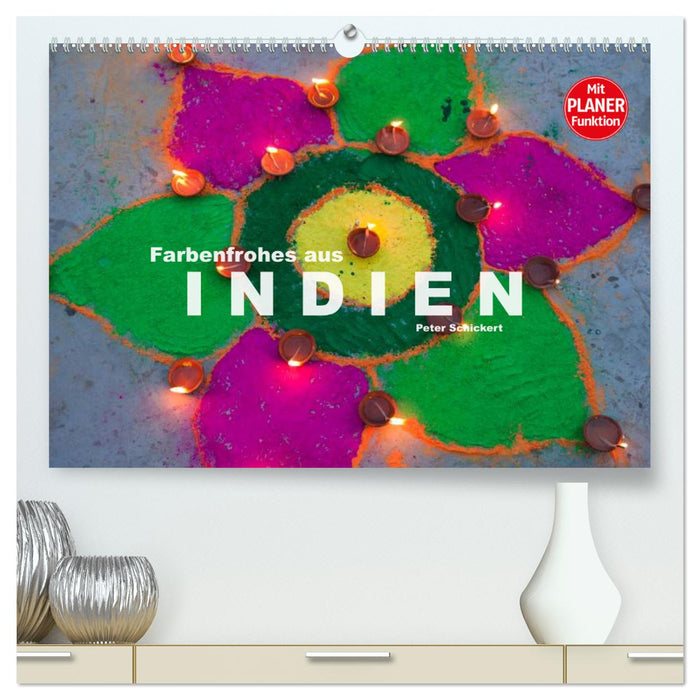 Farbenfrohes aus Indien (CALVENDO Premium Wandkalender 2024)