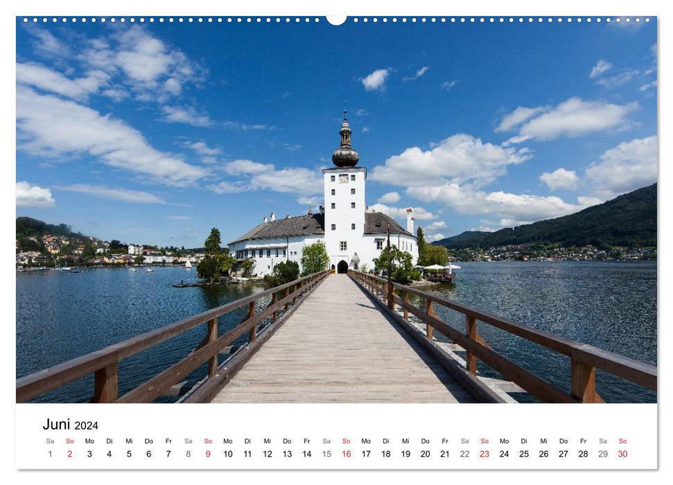 Salzkammergut - Die schönsten Seen Oberösterreichs (CALVENDO Premium Wandkalender 2024)