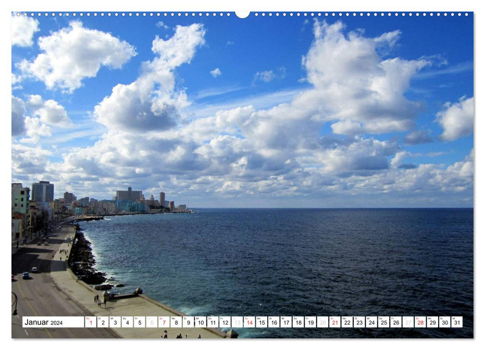 Mythos Malecón - Havannas berühmte Uferstraße (CALVENDO Wandkalender 2024)
