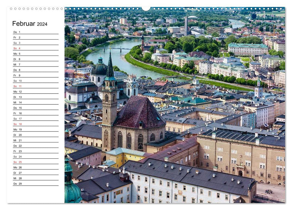 Österreich. Grüße vom Land der Berge und Seen (CALVENDO Premium Wandkalender 2024)