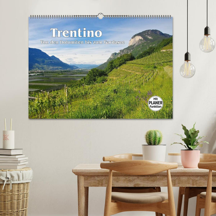 Trentino - Von den Dolomiten bis zum Gardasee (CALVENDO Wandkalender 2024)