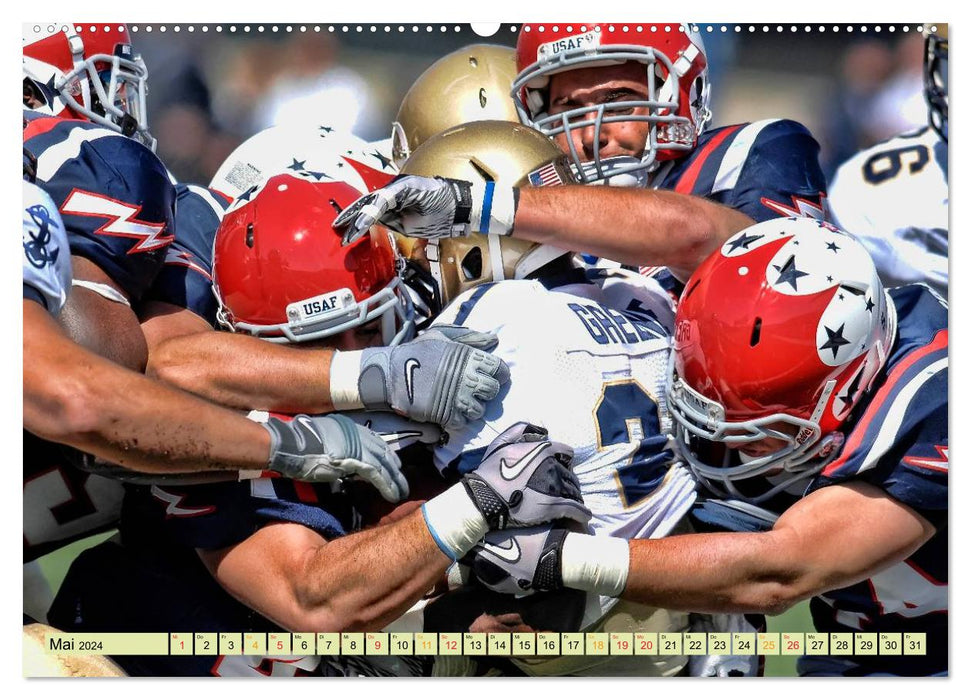 American Football - athletisch und riskant (CALVENDO Premium Wandkalender 2024)