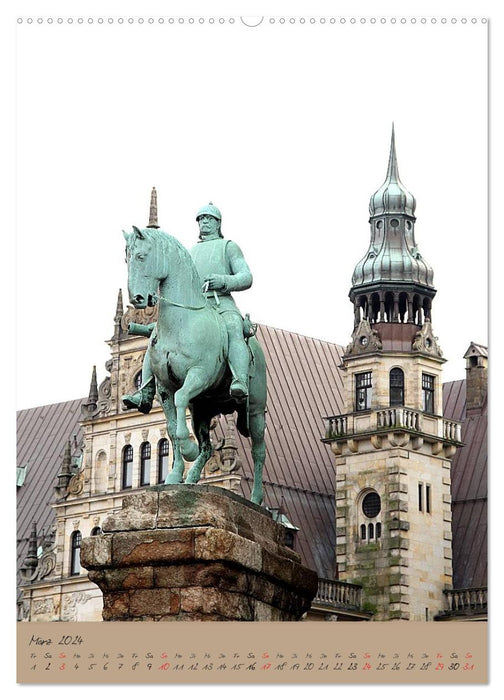 Schöne alte Hansestadt Bremen (CALVENDO Wandkalender 2024)