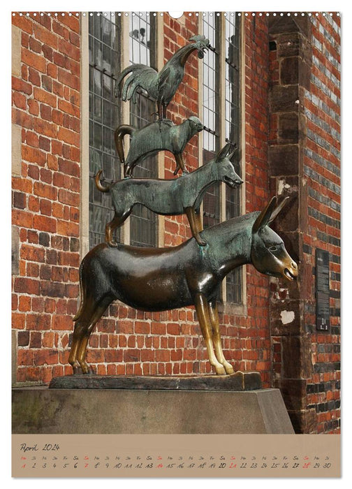 Schöne alte Hansestadt Bremen (CALVENDO Wandkalender 2024)