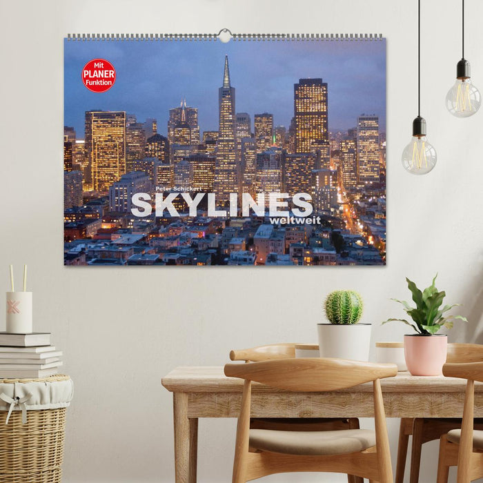 Skylines weltweit (CALVENDO Wandkalender 2024)
