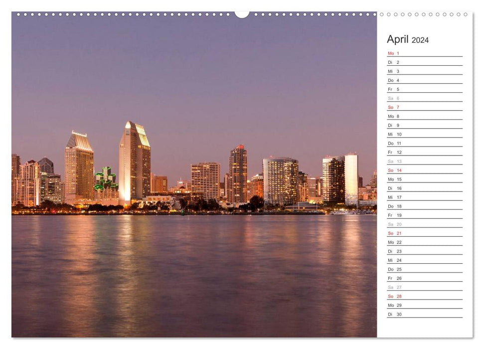 Skylines weltweit (CALVENDO Wandkalender 2024)