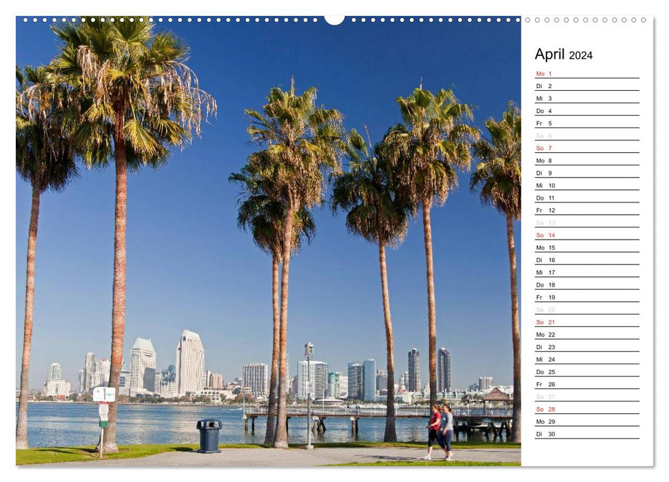 Kalifornien USA (CALVENDO Wandkalender 2024)