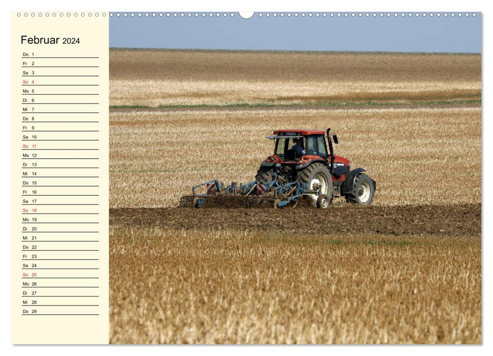 Landwirtschaftliche Maschinen im Einsatz (CALVENDO Premium Wandkalender 2024)