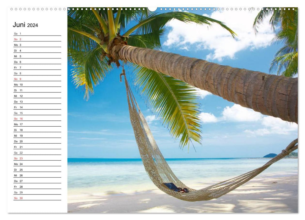 Traumstrände in der Karibik (CALVENDO Premium Wandkalender 2024)