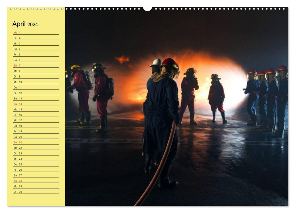 Die Feuerwehr. U.S. Firefighter im Einsatz (CALVENDO Premium Wandkalender 2024)