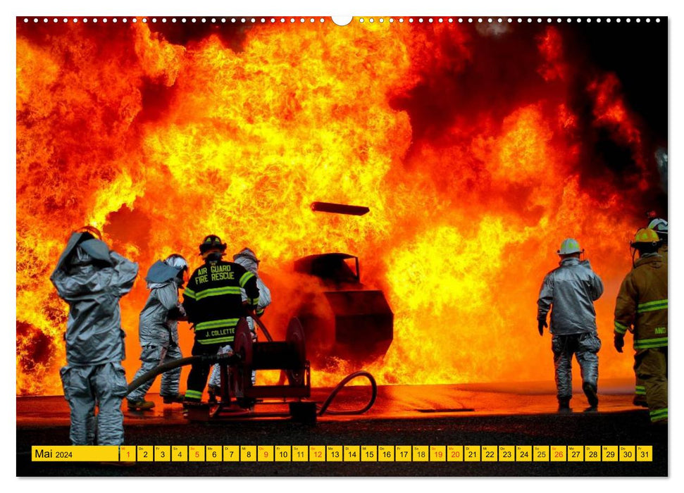 Die Feuerwehr. U.S. Firefighter im Einsatz (CALVENDO Premium Wandkalender 2024)