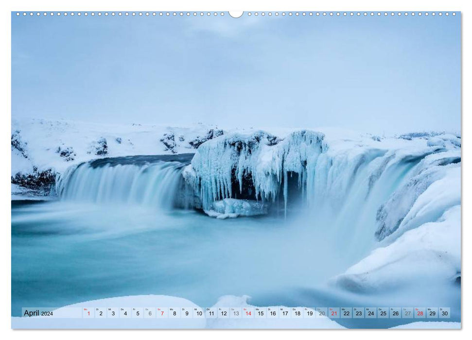 Island im Winter (CALVENDO Premium Wandkalender 2024)