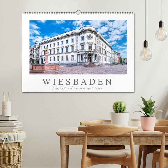 Wiesbaden Kurstadt mit Charme und Flair (CALVENDO Wandkalender 2024)