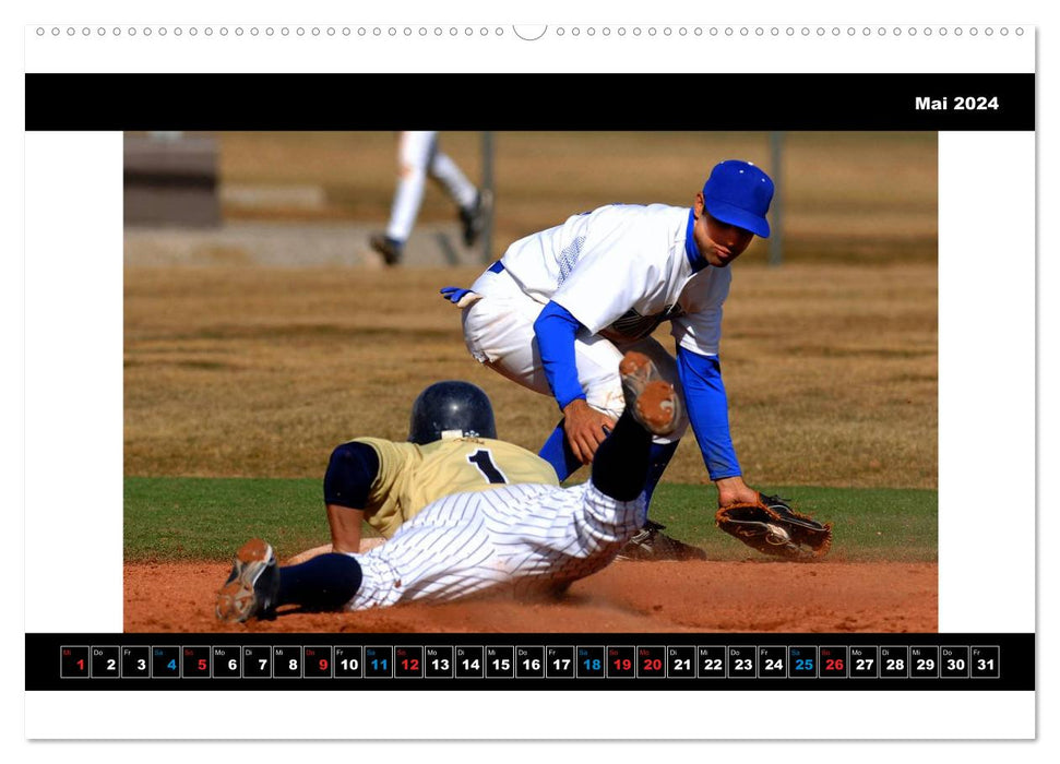 Kultsport Baseball (CALVENDO Premium Wandkalender 2024)