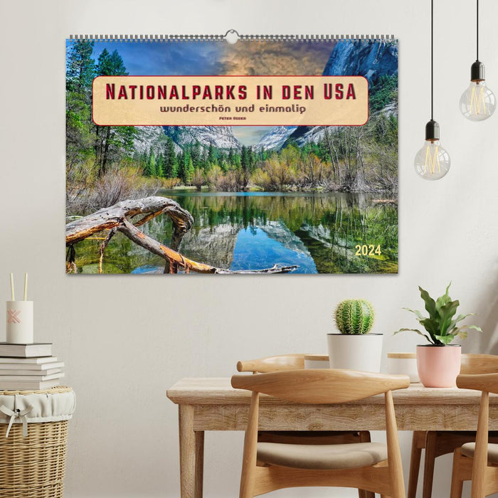 Nationalparks in den USA - wunderschön und einmalig (CALVENDO Wandkalender 2024)