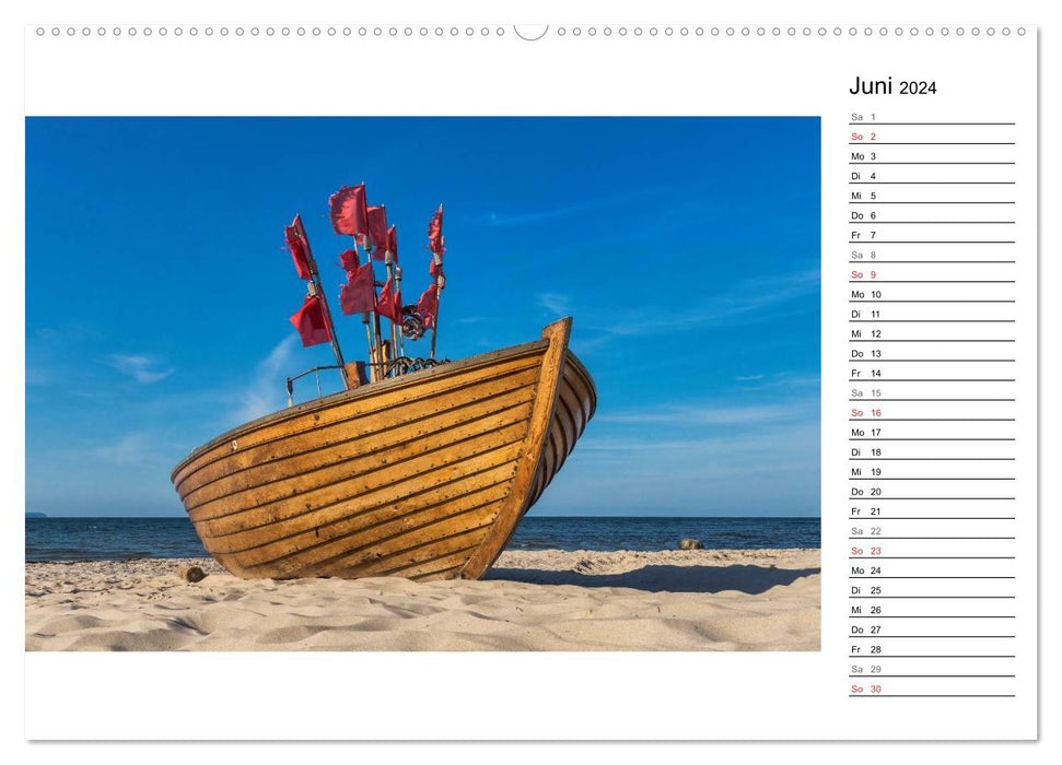 Ostseebad Binz – Zeit für Erholung (CALVENDO Premium Wandkalender 2024)