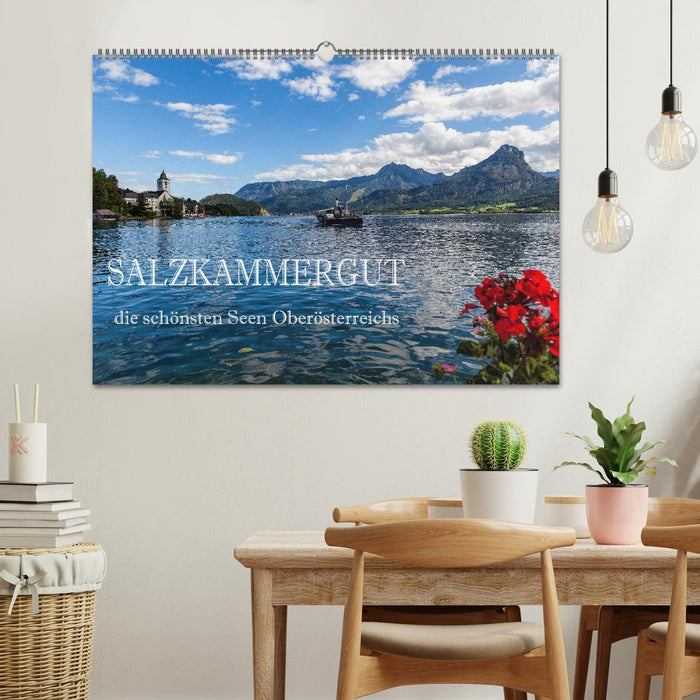 Salzkammergut - Die schönsten Seen Oberösterreichs (CALVENDO Wandkalender 2024)