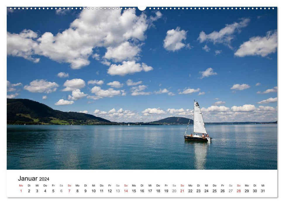 Salzkammergut - Die schönsten Seen Oberösterreichs (CALVENDO Wandkalender 2024)