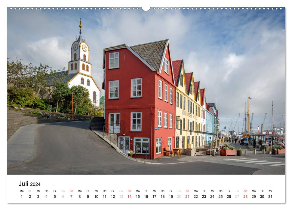 Tórshavn - Hauptstadt der Färöer Inseln (CALVENDO Premium Wandkalender 2024)