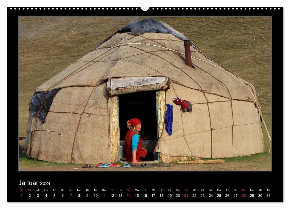 Unbekanntes Kirgistan (CALVENDO Wandkalender 2024)