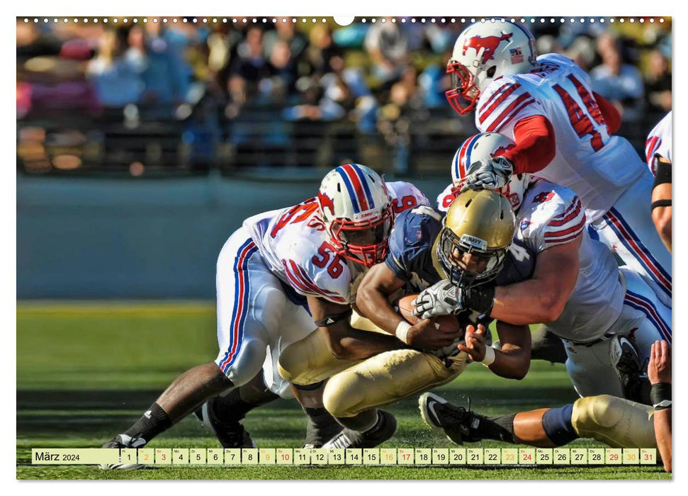 American Football - athletisch und riskant (CALVENDO Wandkalender 2024)