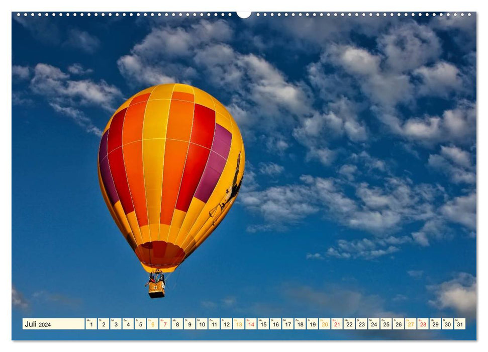 Fahrt mit dem Ballon, Mut-Probe (CALVENDO Premium Wandkalender 2024)
