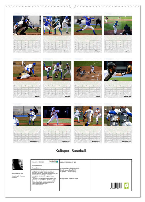 Kultsport Baseball (CALVENDO Wandkalender 2024)