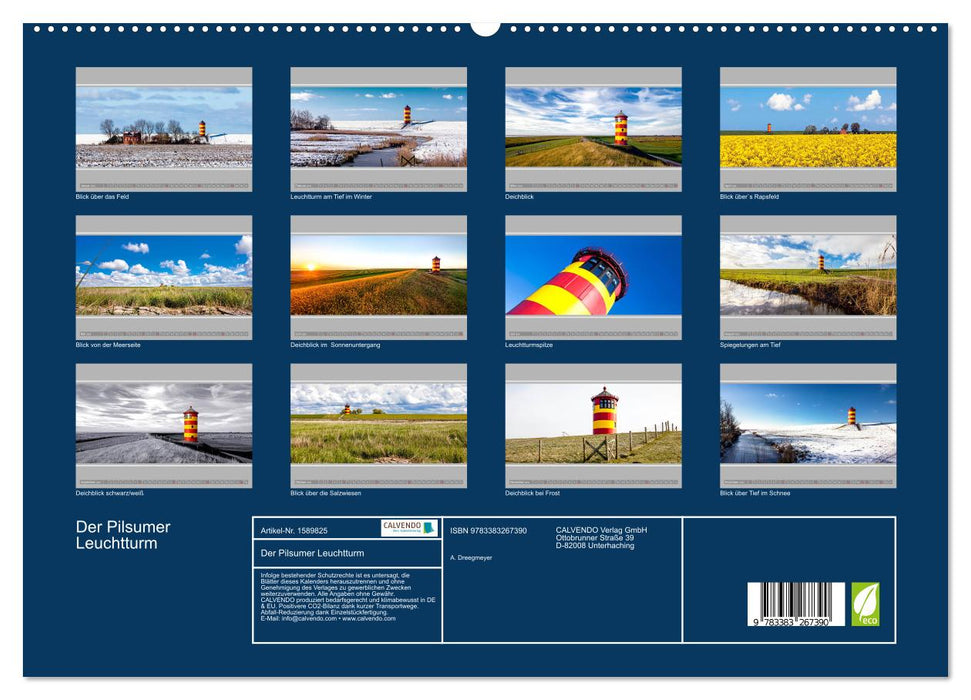 Der Pilsumer Leuchtturm (CALVENDO Premium Wandkalender 2024)