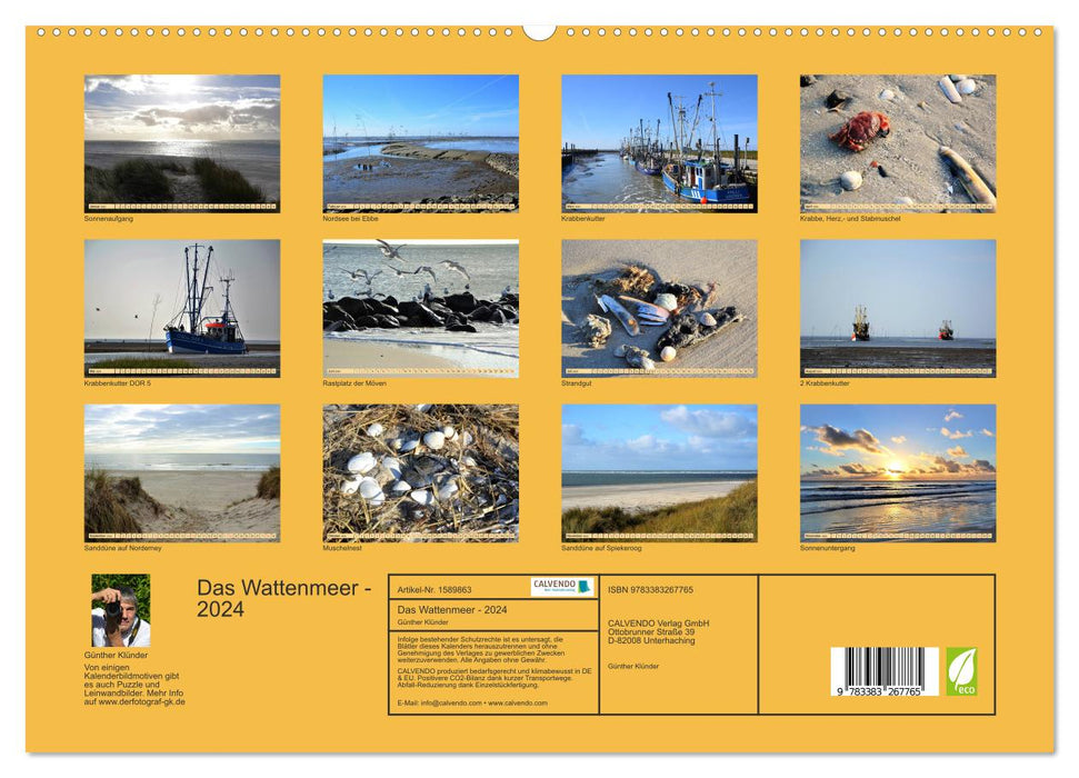 Das Wattenmeer - 2024 (CALVENDO Premium Wandkalender 2024)
