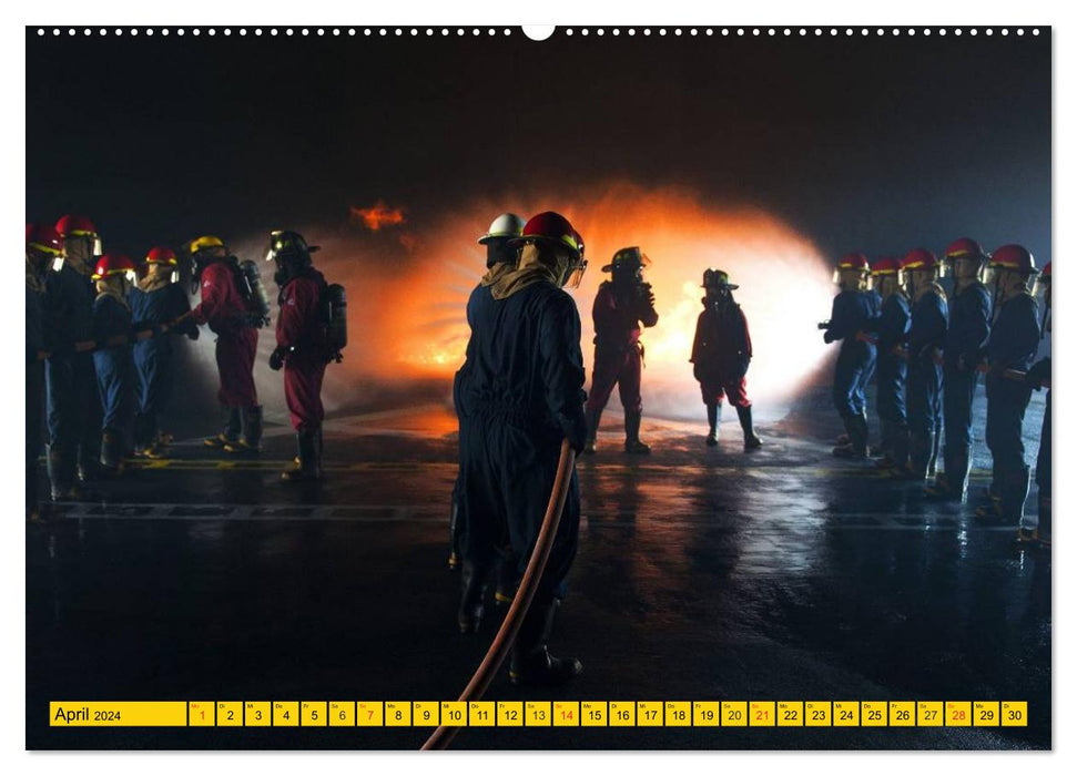 Die Feuerwehr. U.S. Firefighter im Einsatz (CALVENDO Wandkalender 2024)