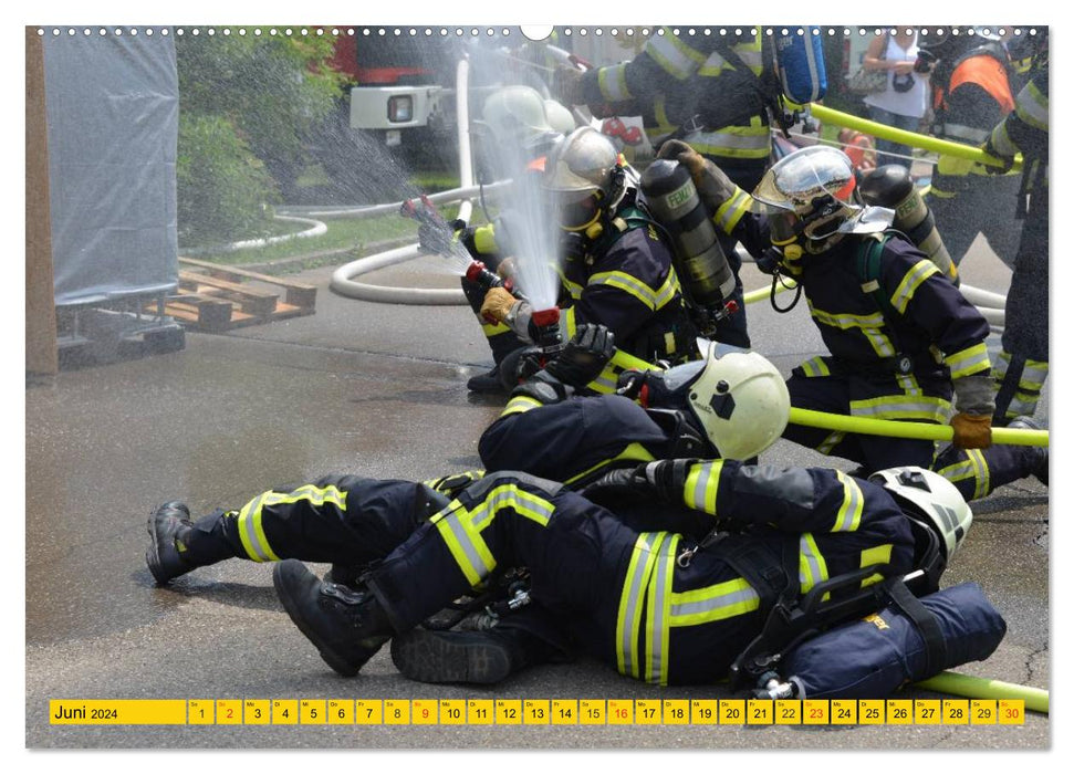 Die Feuerwehr. U.S. Firefighter im Einsatz (CALVENDO Wandkalender 2024)