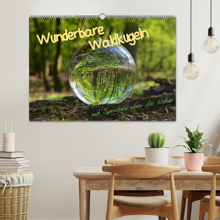 Wunderbare Waldkugeln (CALVENDO Wandkalender 2024)