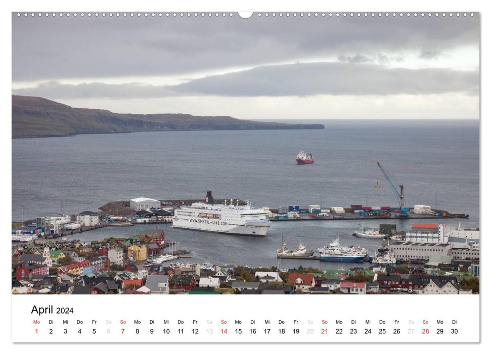 Tórshavn - capitale des îles Féroé (calendrier mural CALVENDO 2024) 