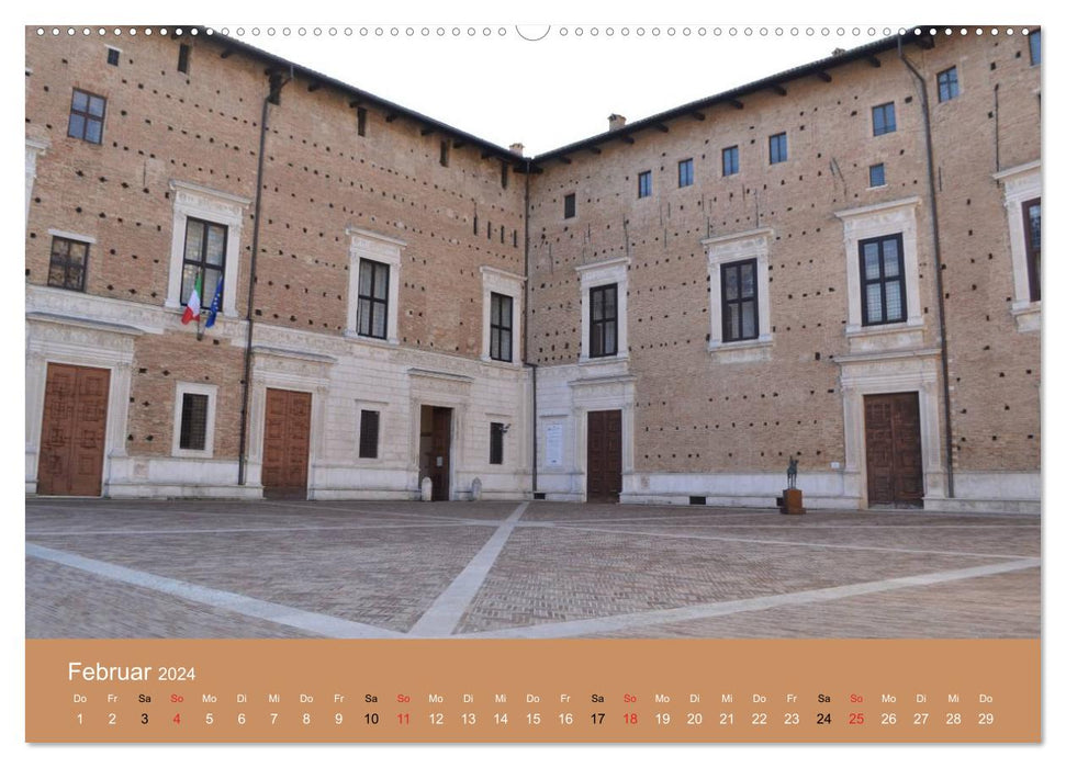 Urbino - Ein Spaziergang durch die Renaissance-Stadt in den Marken (CALVENDO Premium Wandkalender 2024)