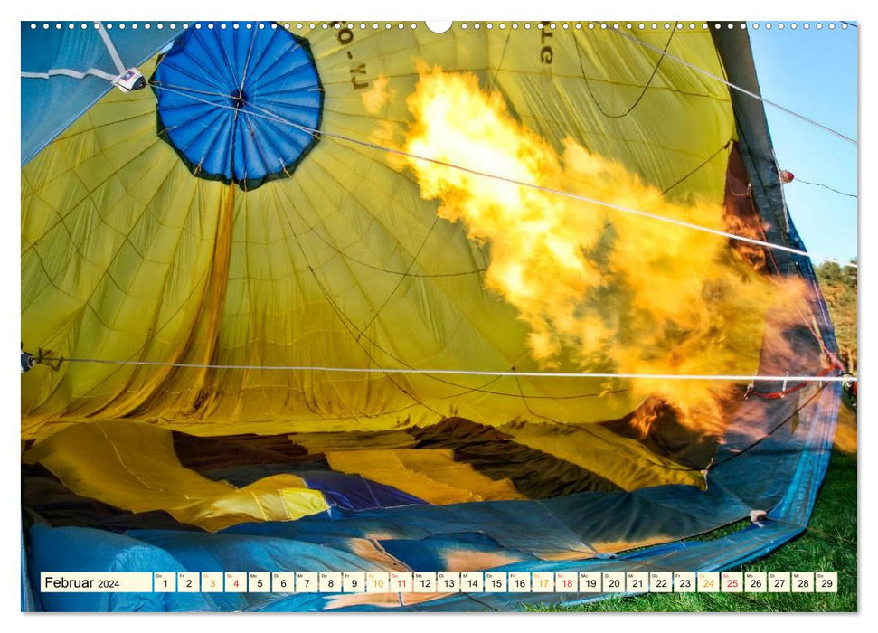 Fahrt mit dem Ballon, Mut-Probe (CALVENDO Wandkalender 2024)