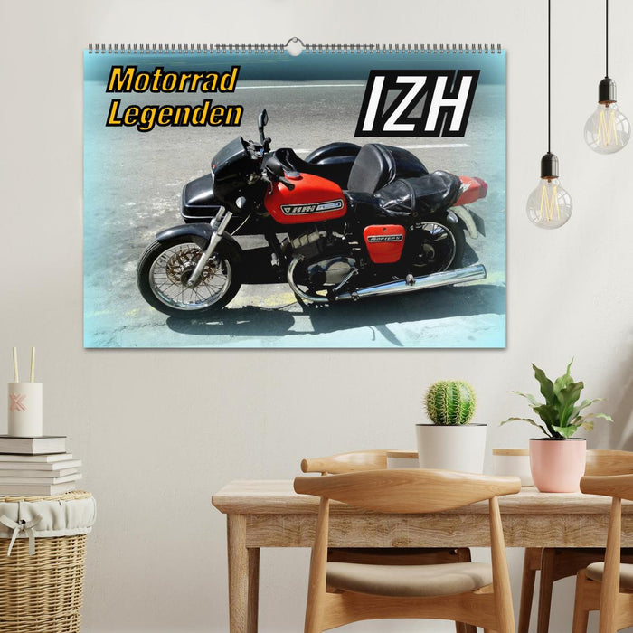 Légendes moto : IZH (calendrier mural CALVENDO 2024) 