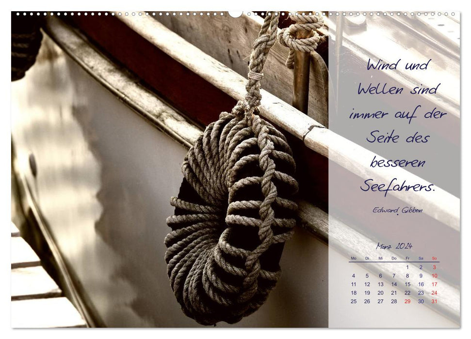 Detailed view of a sailor (CALVENDO wall calendar 2024) 