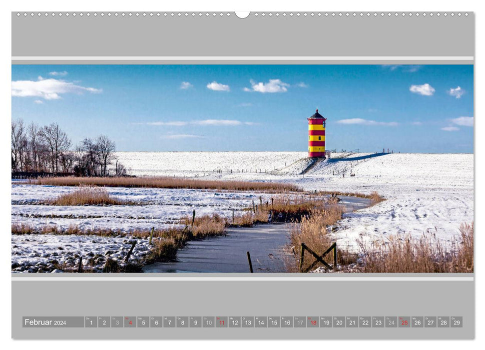 Le phare de Pilsum (calendrier mural CALVENDO 2024) 