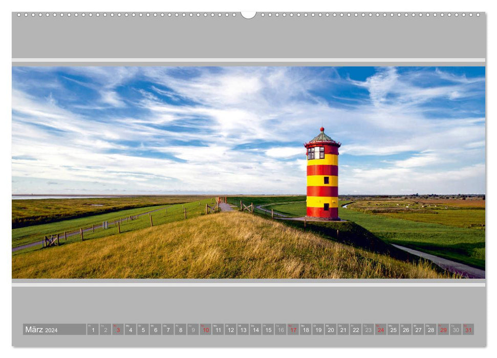 Le phare de Pilsum (calendrier mural CALVENDO 2024) 