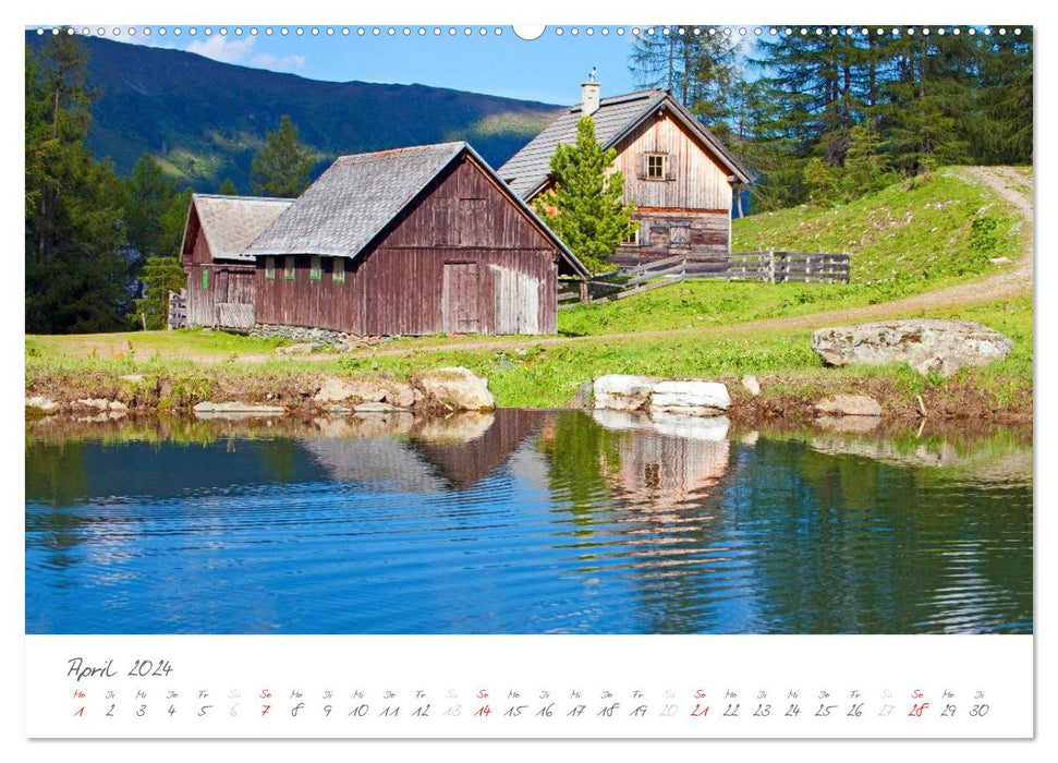 Einladung auf die Salzburger Almhütten (CALVENDO Wandkalender 2024)