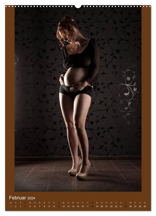 Pregnancy - round femininity (CALVENDO wall calendar 2024) 