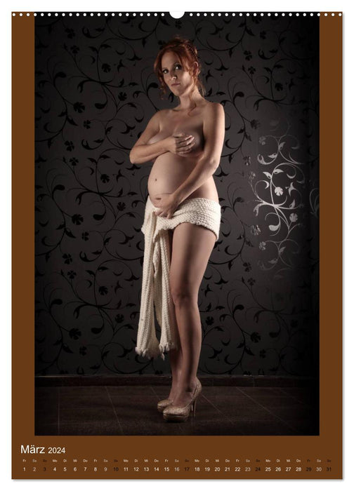 Pregnancy - round femininity (CALVENDO wall calendar 2024) 